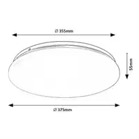 RABALUX Vendel, LED plafonjera okrugla, 24W 1970lm-2400lm, 4000K, D37,5cm zvezdani efekat, IP20