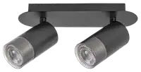 RABALUX Zircon, unutrašnja metal zidna lampa spot, 2xGU10