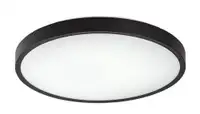 RABALUX Alenzo, LED plafonjera sa daljinskim, dimabilna, 24W, 3000-6000K, 35.5cm, IP44, crna