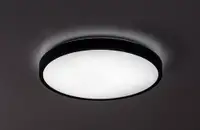 RABALUX Alenzo, LED plafonjera sa daljinskim, dimabilna, 24W, 3000-6000K, 35.5cm, IP44, crna