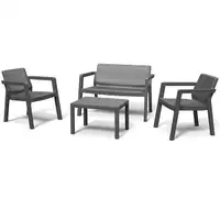 KETER Bastenski set Emilly Patio bez jastuka, grafit