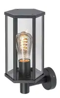 RABALUX Dubrovnik spoljna zidna lampa mat crna aluminijum E27 40W 2