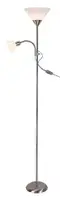 RABALUX Action podna lampa sa citacem E27+E14 brušeni hrom/bela