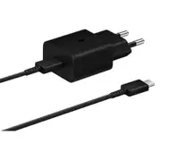 SAMSUNG Power Adapter 15W Type-C + Cable Black EP-T1510-XBE