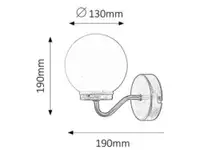 RABALUX Togo zidna lampa IP44 E14 40W