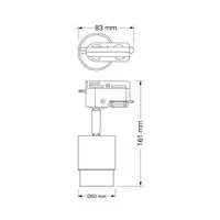 OSRAM Spot lampa Beam GU10,bela