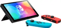 NINTENDO Switch Console (OLED Model) Neon Red and Blue