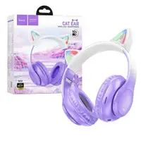 HOCO W42 Cat Ear Purple Grape Bluetooth Bezicne Slusalice