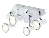 RABALUX Steve spotLEDGU10 4x4,5Ww.bulb,wh/chIP44