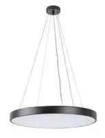 RABALUX Tesia plafonjera crna 36W 2160lm, 3000K, D40cm IP20