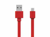 ALLOCACOC Flat USB kabl microUSB 1.5m crveni 10452RD/USBMBC