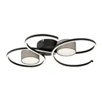 RABALUX Shiena, plafonska lampa crna 40W 1800lm-2800lm, 4000K IP20