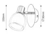 RABALUX Dave spot E14 1x40W hrom