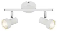 RABALUX Konrad,spot, GU10 2x50W,belo