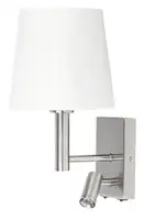 RABALUX Harvey zidna lampa sa citacem E27 40W+LED3W hrom