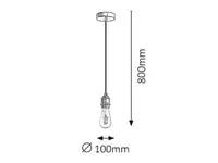 RABALUX Fixy visilica E27 max 40W crno