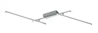 RABALUX Negan, LED plafonjera, srebrna 24W 1550lm-2850lm, 4000K