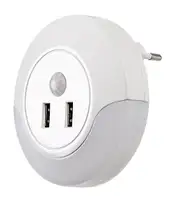 RABALUX Dembo, belo nocno svetlo 13,9W 30lm-35lm, 3000K senzor pokreta, IP20