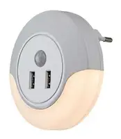 RABALUX Dembo, belo nocno svetlo 13,9W 30lm-35lm, 3000K senzor pokreta, IP20