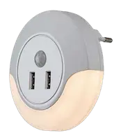 RABALUX Dembo, belo nocno svetlo 13,9W 30lm-35lm, 3000K senzor pokreta, IP20