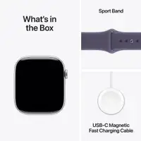 APPLE Watch S11 Cellular 42mm Silver Aluminium Case with Purple Fog Sport Band - S/M mf8h4rk/a