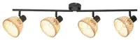RABALUX Rattan, metalni bambus spot, E14 4x MAX 15W