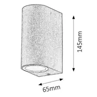 RABALUX Chile spoljna zidna lampa GU10 2x35W IP44