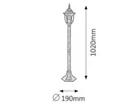 RABALUX Milano spoljna lampa1m E27 60W staro zlato IP43