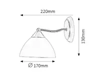 RABALUX Regina zidna lampa E14 40W bronza