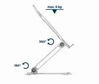 Gembird NBS-D1-03 sklopivo postolje za laptop 15,6, max.5kg aluminium