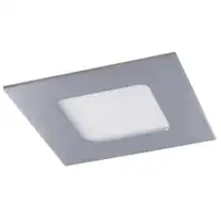 RABALUX Lois, ugradni LED panel za kupatilo IP44, hrom, 3W, 4000K, 9x9cm