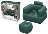 BESTWAY Comfi Cube fotelja na naduvavanje sa tabureom 107×99×80