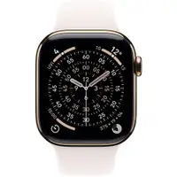 APPLE Watch S11 Cellular 42mm Gold Titanium Case with Light Blush Sport Band - M/L mf8x4rk/a