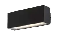 RABALUX Mataro, LED spoljna zidna crna aluminium/staklena maska, 10W, 720lm (bez stakla: 1200lm), 4000K