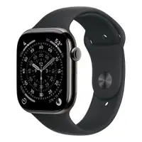APPLE Watch S11 Cellular 46mm Slate Titanium Case with Black Sport Band - S/M mfd14rk/a