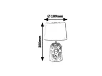 RABALUX Sonal stona E14 1X MAX 40W srebrna/bela