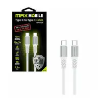 MAX MOBILE DATA KABL TYPE C-TYPE C UDC3029 KEVLAR WHITE 3.1Gen.100W 5A 1.2m