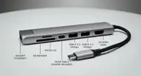 SATECHI 7-in-1 USB-C Slim Multiport Adapter with Ethernet Silver ST-P7SS HUB