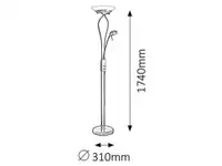 RABALUX Gamma Podna lampa sa citacem l.R7s 230W+G9 40W