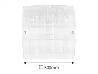 RABALUX Scottie plafonjera 300x300 E27 60W belo/hrom