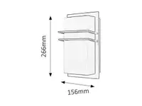 RABALUX Seattle spoljna zidna lampa E27 11W inox IP44