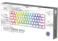 RAZER Huntsman Mini Mercury Edition 60% Opto-Gaming Keyboard Clicky Purple Switch