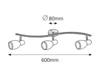 RABALUX Elite spot E14 3x40W hrom