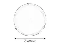 RABALUX Alabastro plafonjeraD40 E27 2x60Wbelo/zlato