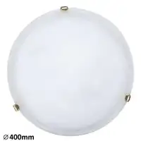 RABALUX Alabastro plafonjeraD40 E27 2x60Wbelo/zlato