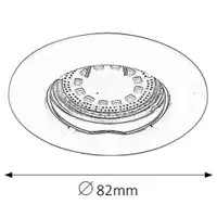 RABALUX Lite LED ugradni spot GU10 3x3W 3000K hrom