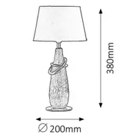 RABALUX Evelyn stona lampa E14 max40W hrom/crno