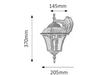 RABALUX Toscana spoljna zidna lampa 60W staro srebro IP43
