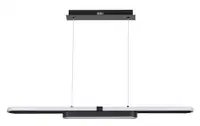 RABALUX Contessa, LED visilica crna metal, 48W, 2550lm, 4000K, 100cm, podesiva visina: 50-120cm