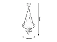 RABALUX Petronel Visilica E27 60W mat crno